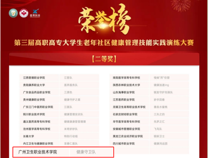 以赛促学，守护未来—— 我校学子健康管理技能实践演练大赛创佳绩