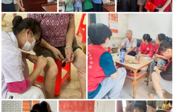 广州卫生职业技术学院康复保健学院脊柱健康志愿者赴广州市从化区鳌头镇铺锦村与玲珑堂中医门诊部开展“三下乡”社会实践活动